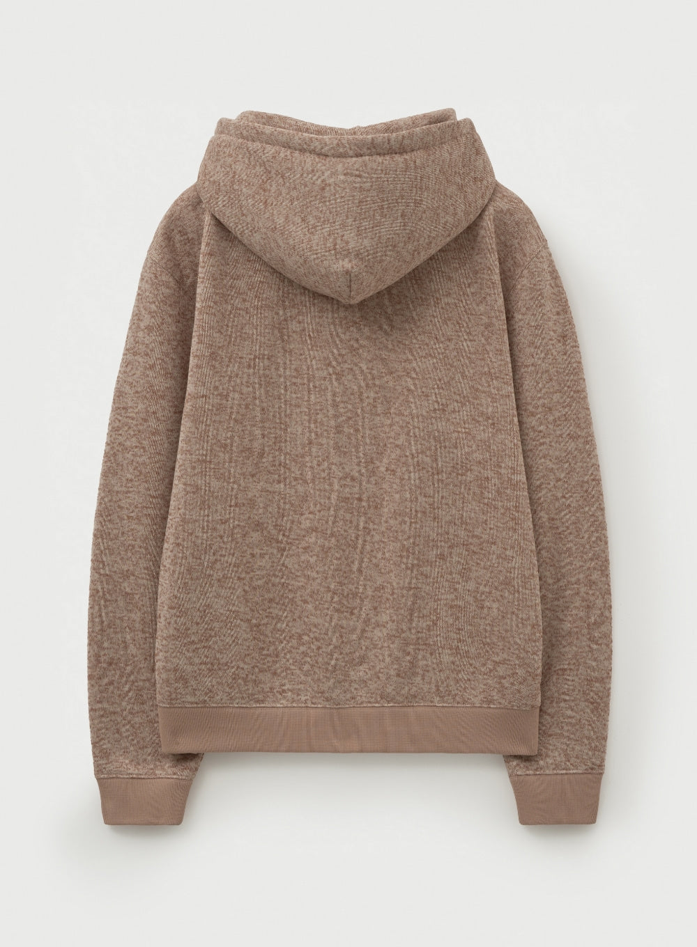 [satur] Lugo Heather Terry Hoodie - Brown