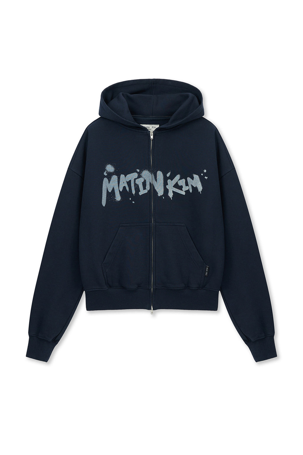 Matinkim Graffiti Logo Hoody Zip UP IN Navy