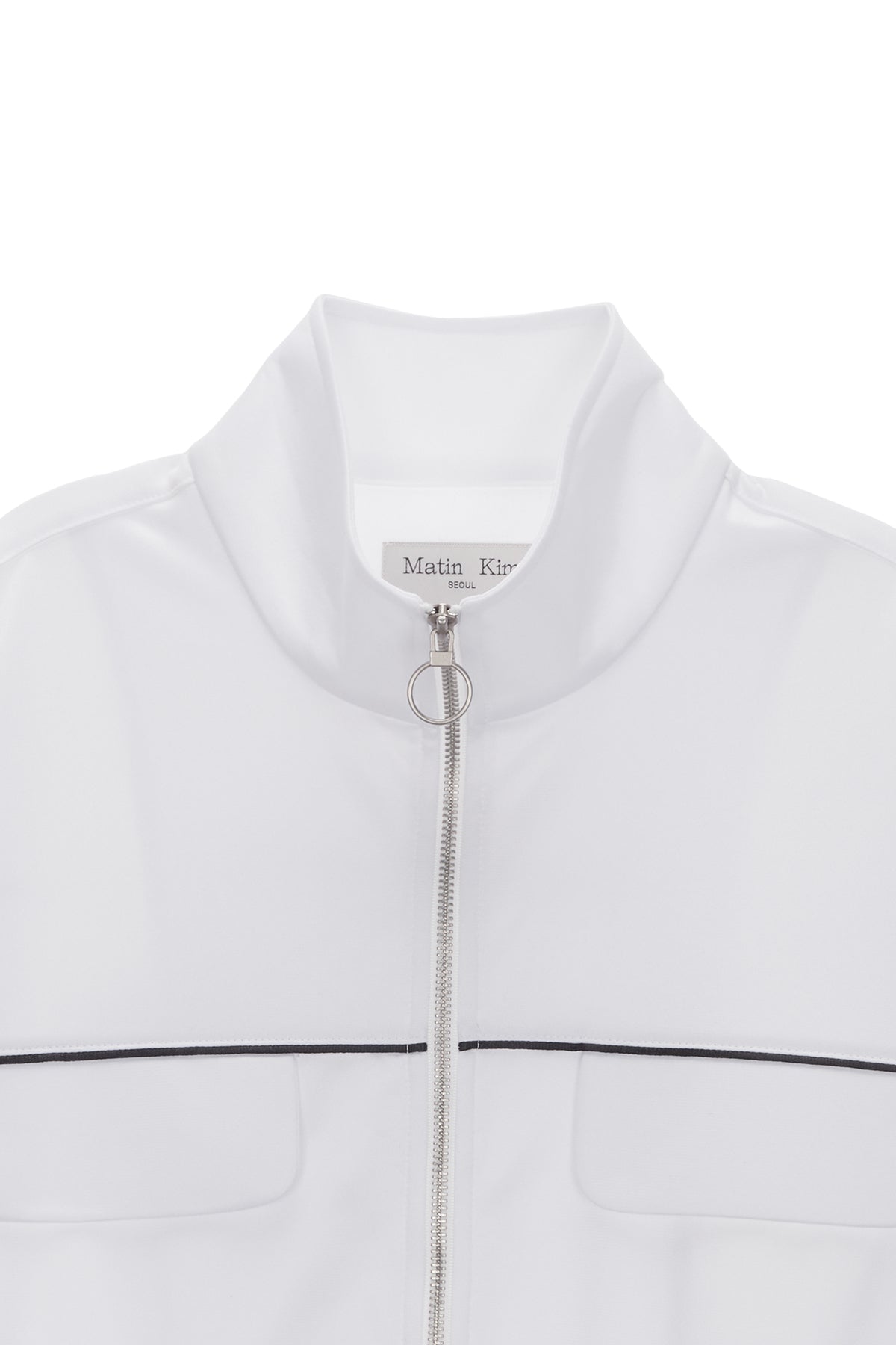 Matinkim Back Logo Point Track Jumper IN White
