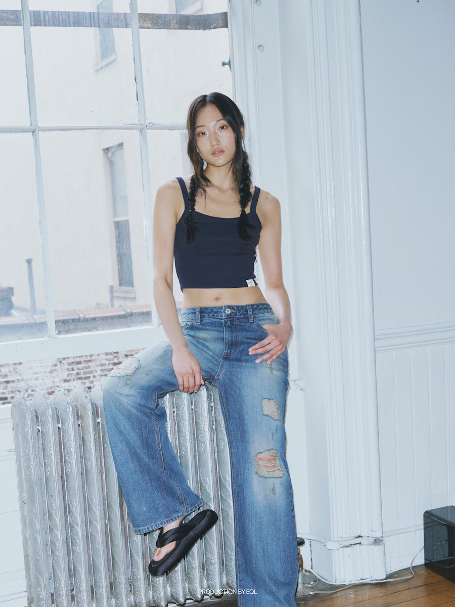 GLOWNY G Classic Short Tank (Navy)