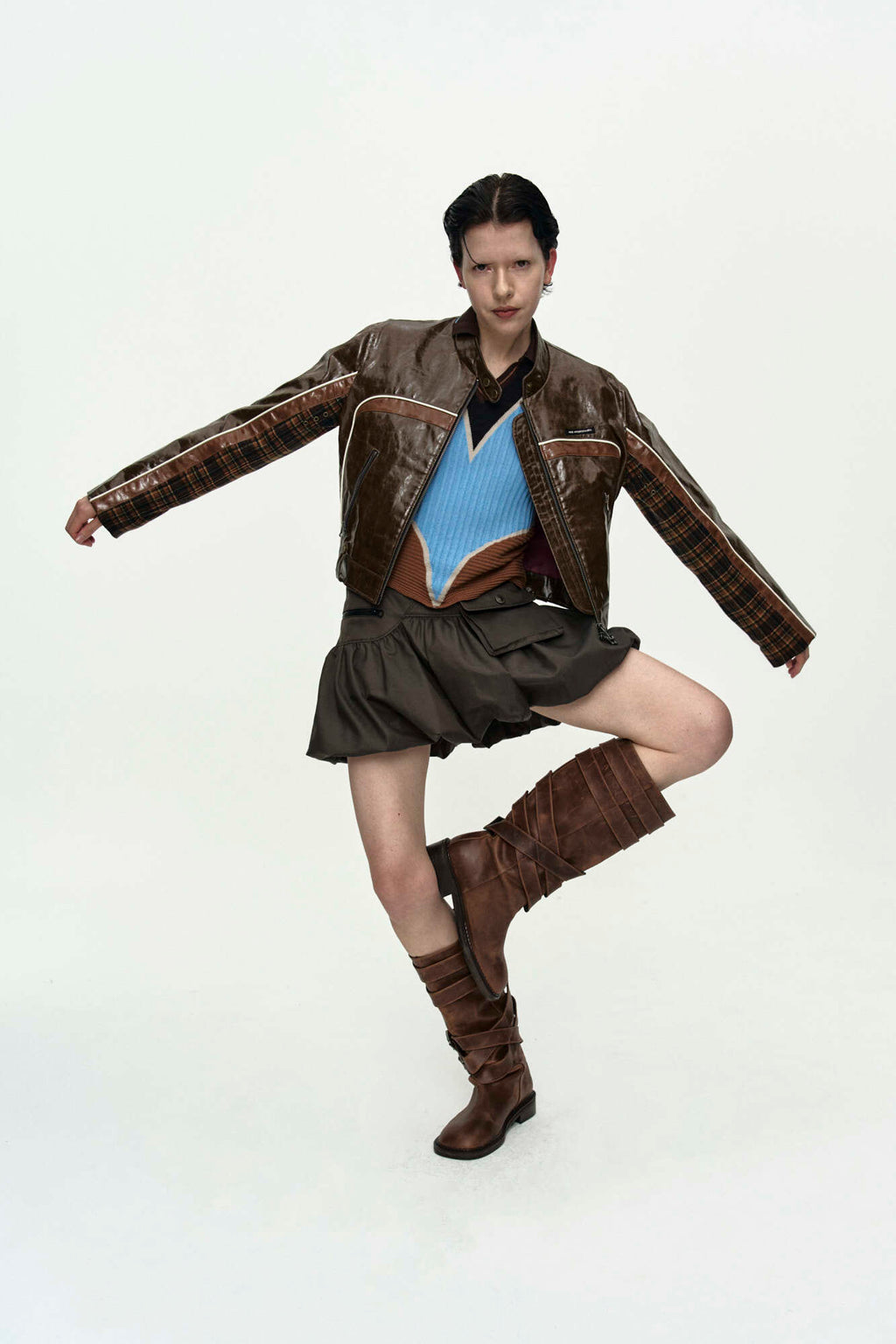 Andersson Bell 26 Circuit Track Faux-Leather Jacket