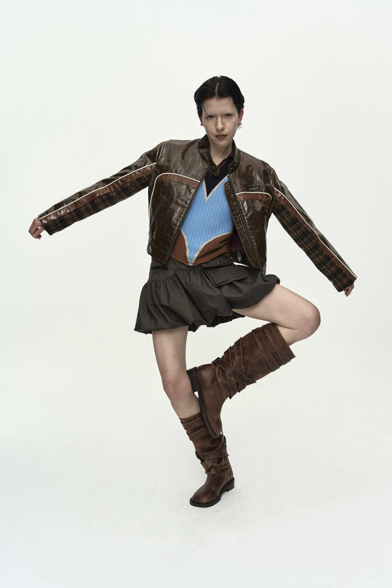Andersson Bell 26 Circuit Track Faux-Leather Jacket