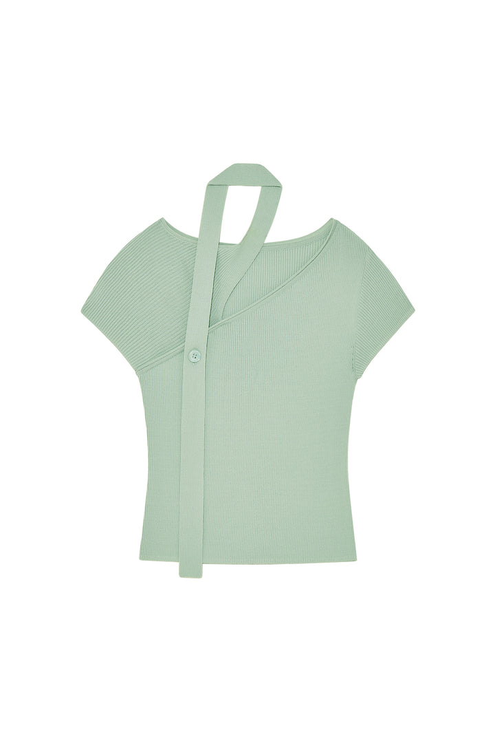 Matinkim Matin Dual Tone Knit Pullover In Mint