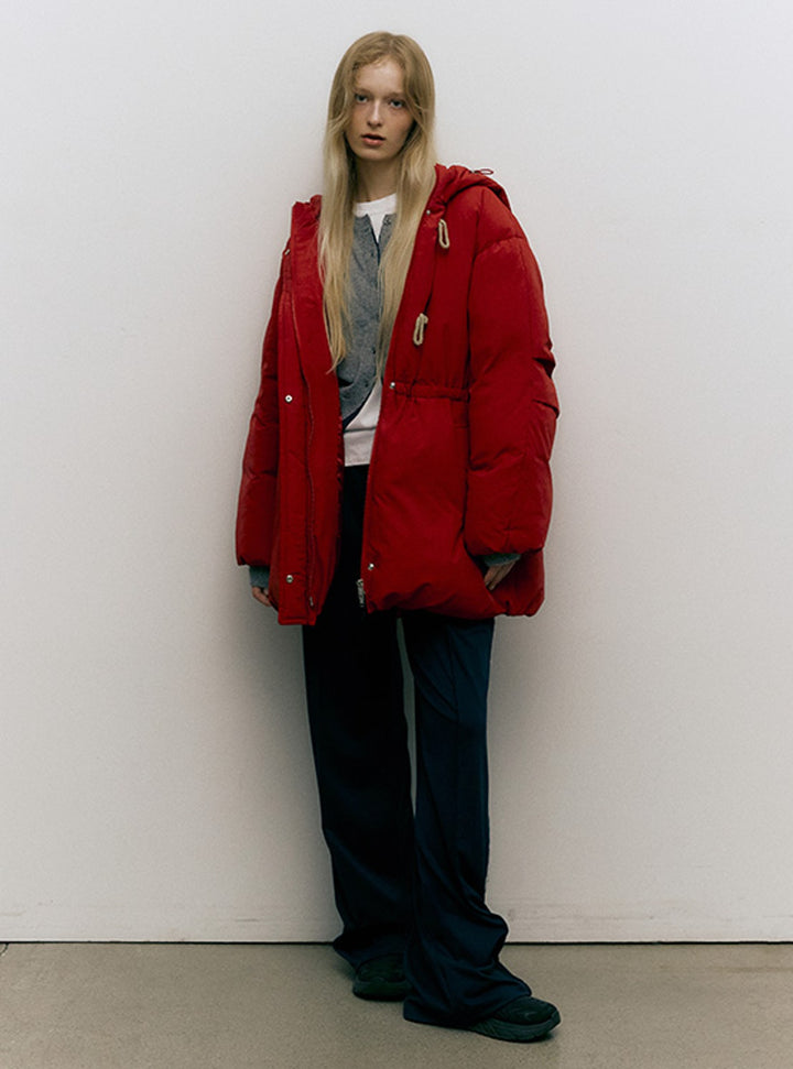 Raive Hood Toggle Button Down