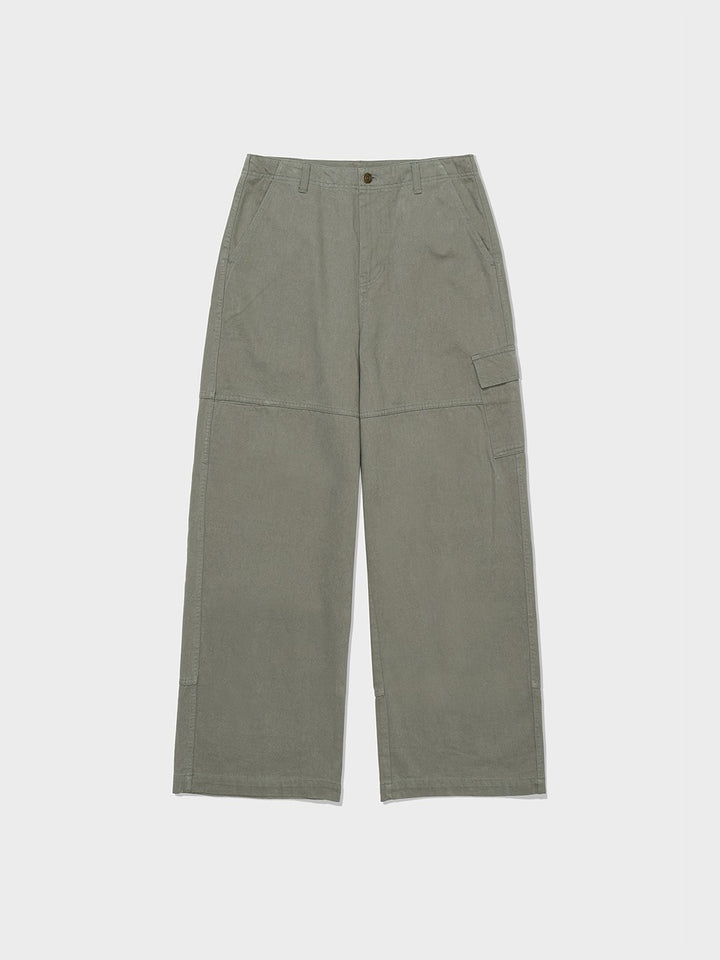 Low Classic Peach Skin Cargo Pants Khaki Grey - Low Classic