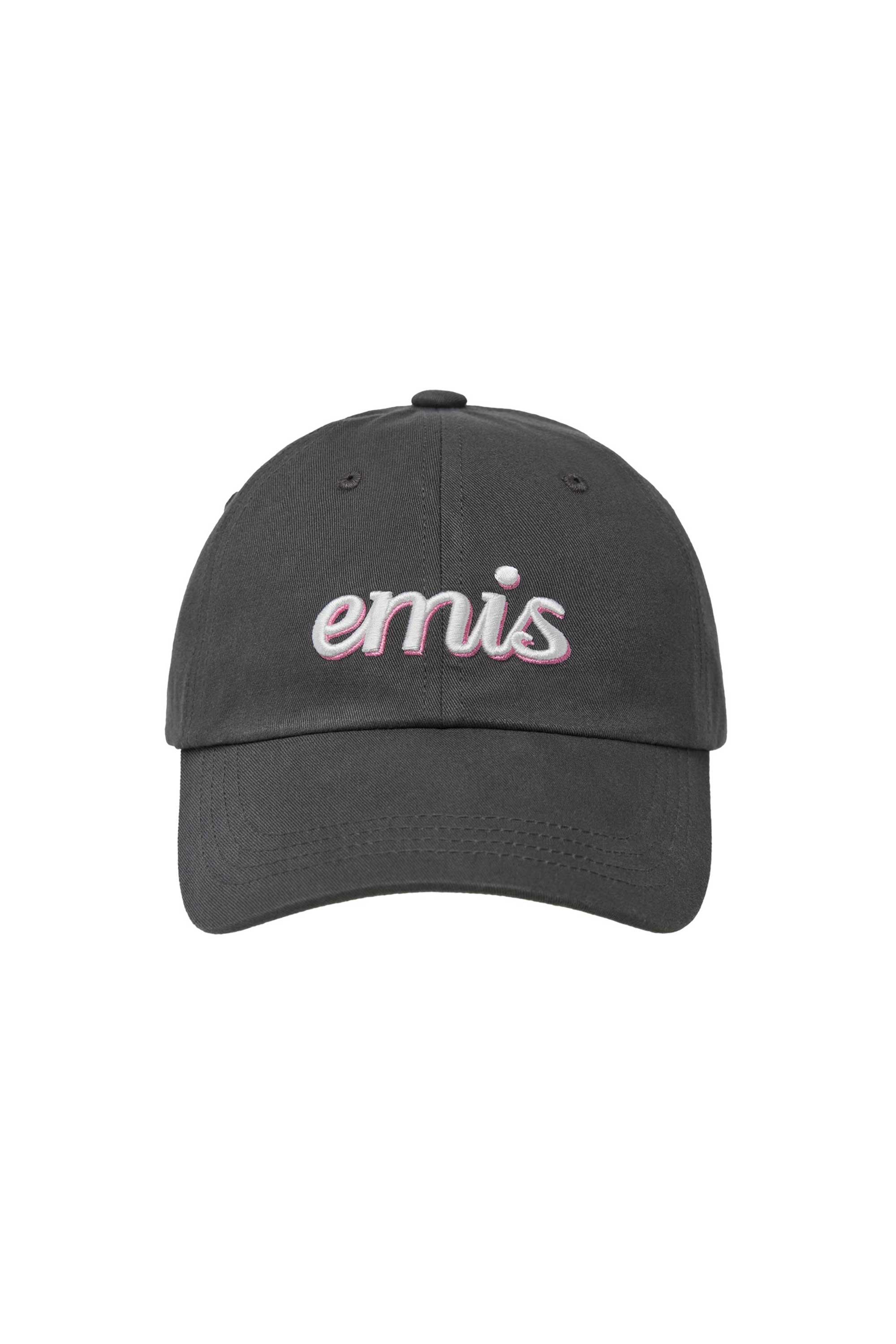 LAYERED LOGO BALL CAP-CHARCOAL