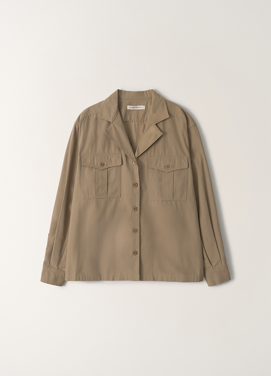 Nothing Written Gardeners cotton shirt (Mustard khaki)