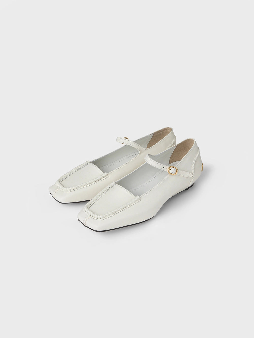 EENK Mary Jane Flat Shoes - White