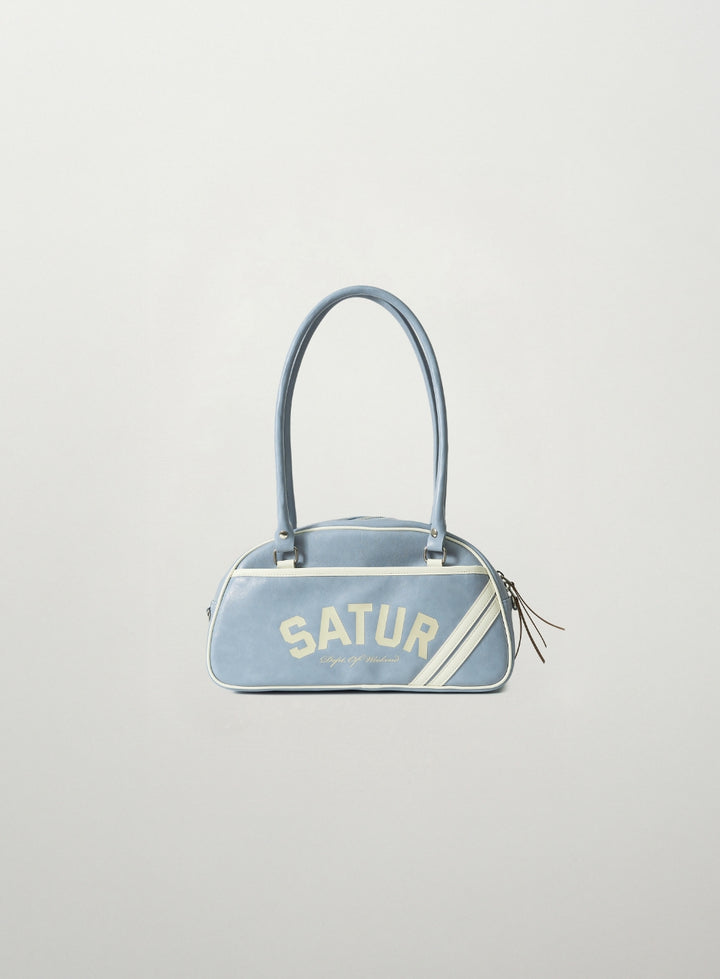 Satur Lawton Contrast Bowling Bag - Blue