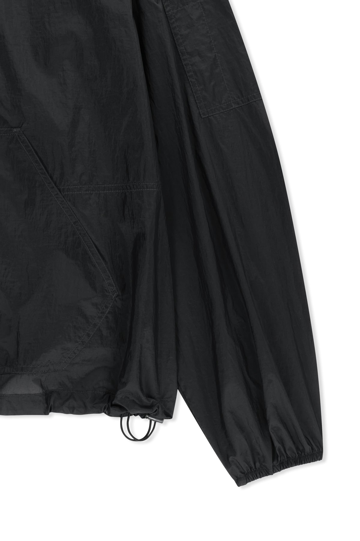 Matinkim Back Logo Hoody Windbreaker For Men IN Charcoal