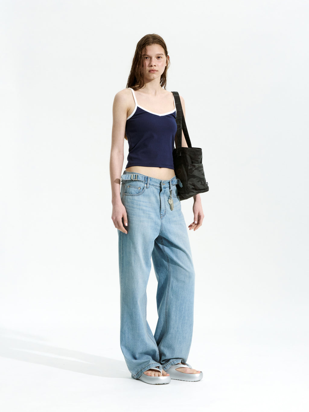Low Classic Organic Silket Camisole Navy