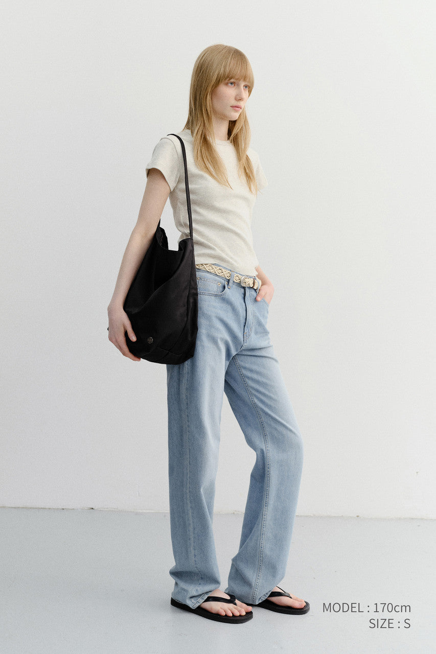 Dunst Essential T-Shirt Oatmeal Melange