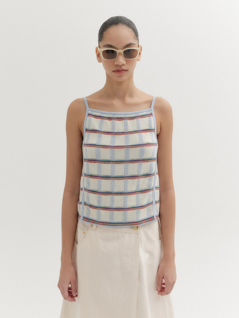 EENK Multi Stripe Knitwear Top - Ivory