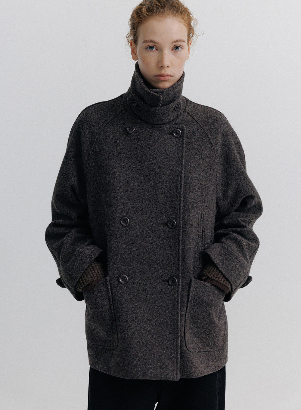 Kindersalmon Metis Alpaca Coat Dried plum