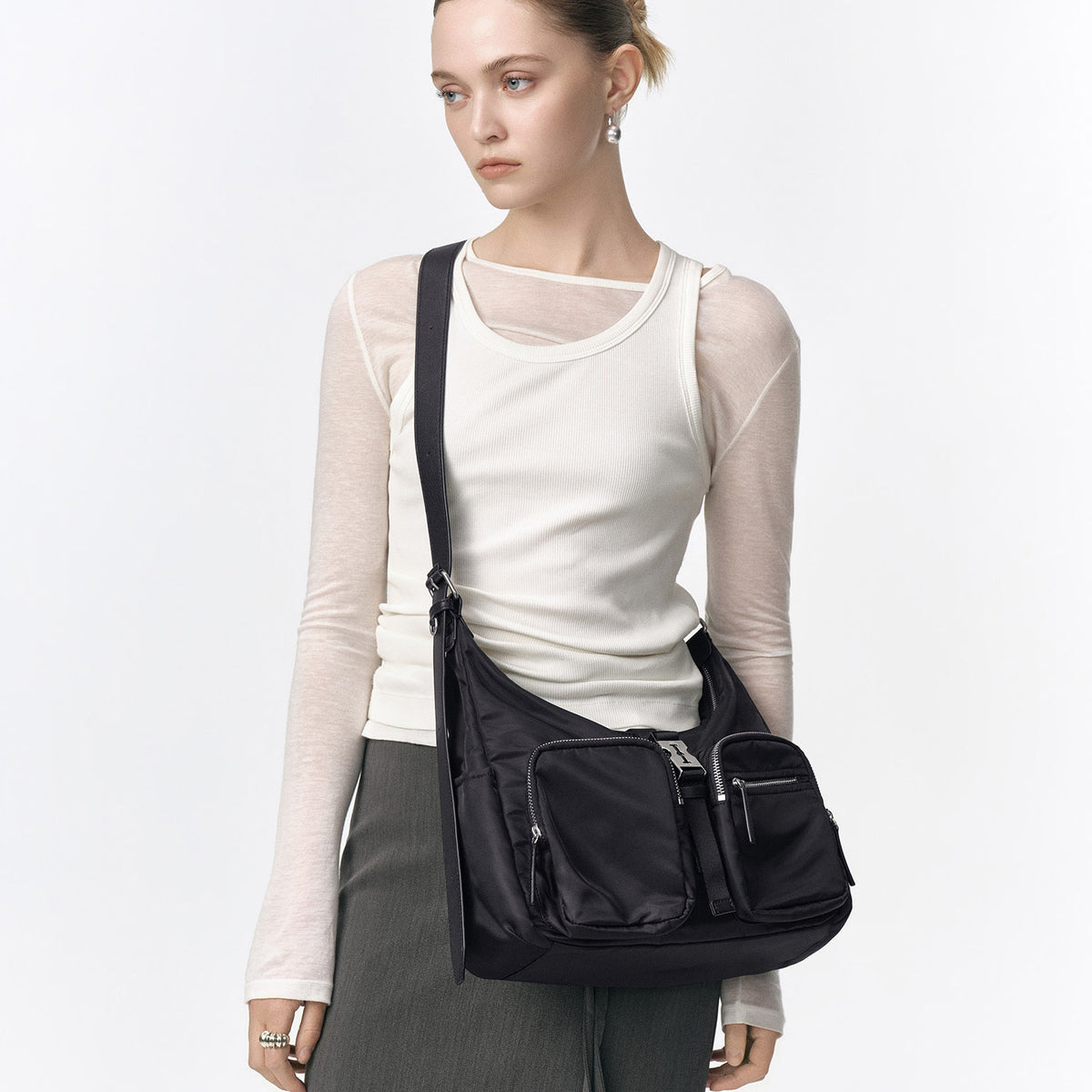 Vunque Hey Double Pocket Hobo S Black
