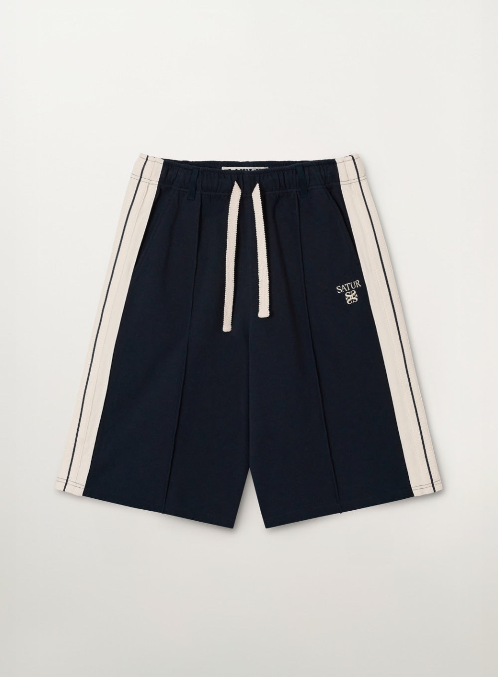 [SATUR] Lawton Lining Track Shorts - Navy