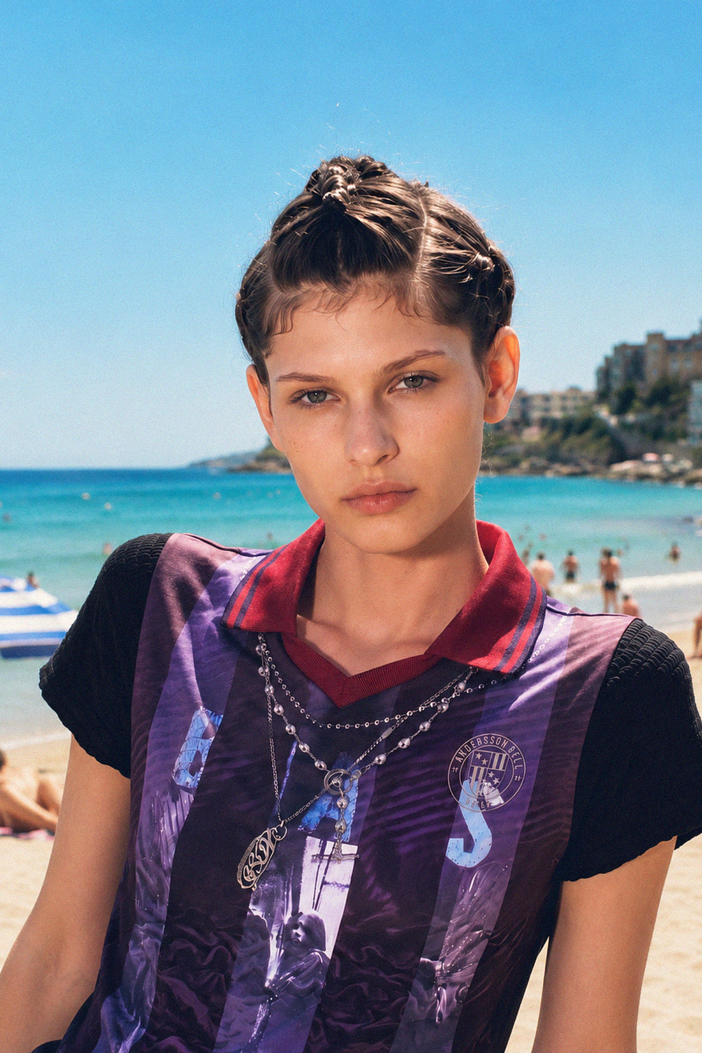 Andersson Bell Vintage Printed Collar Top