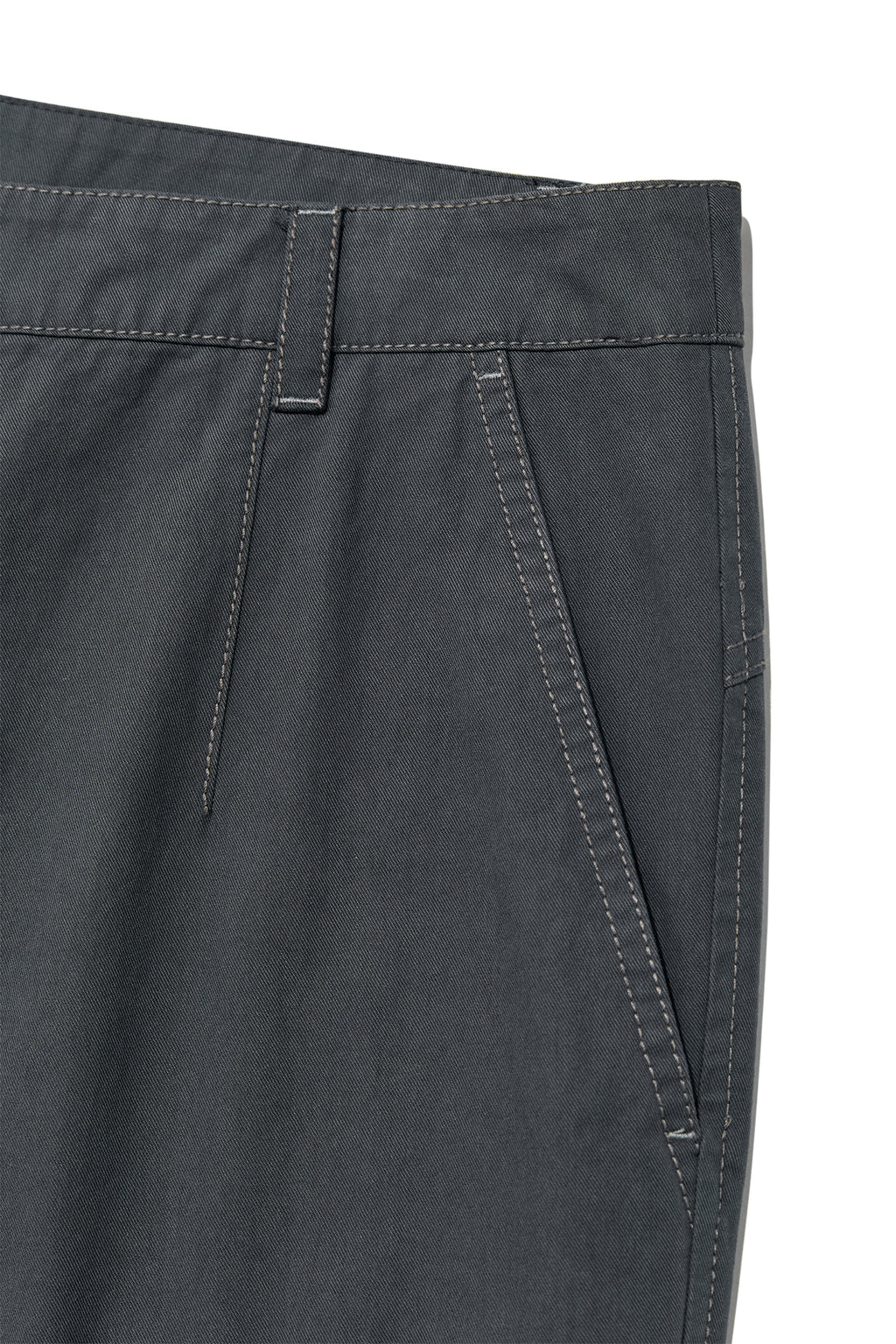[matinkim] OUT POCKET COTTON CARGO PANTS FOR MEN IN SMOKE BLUE