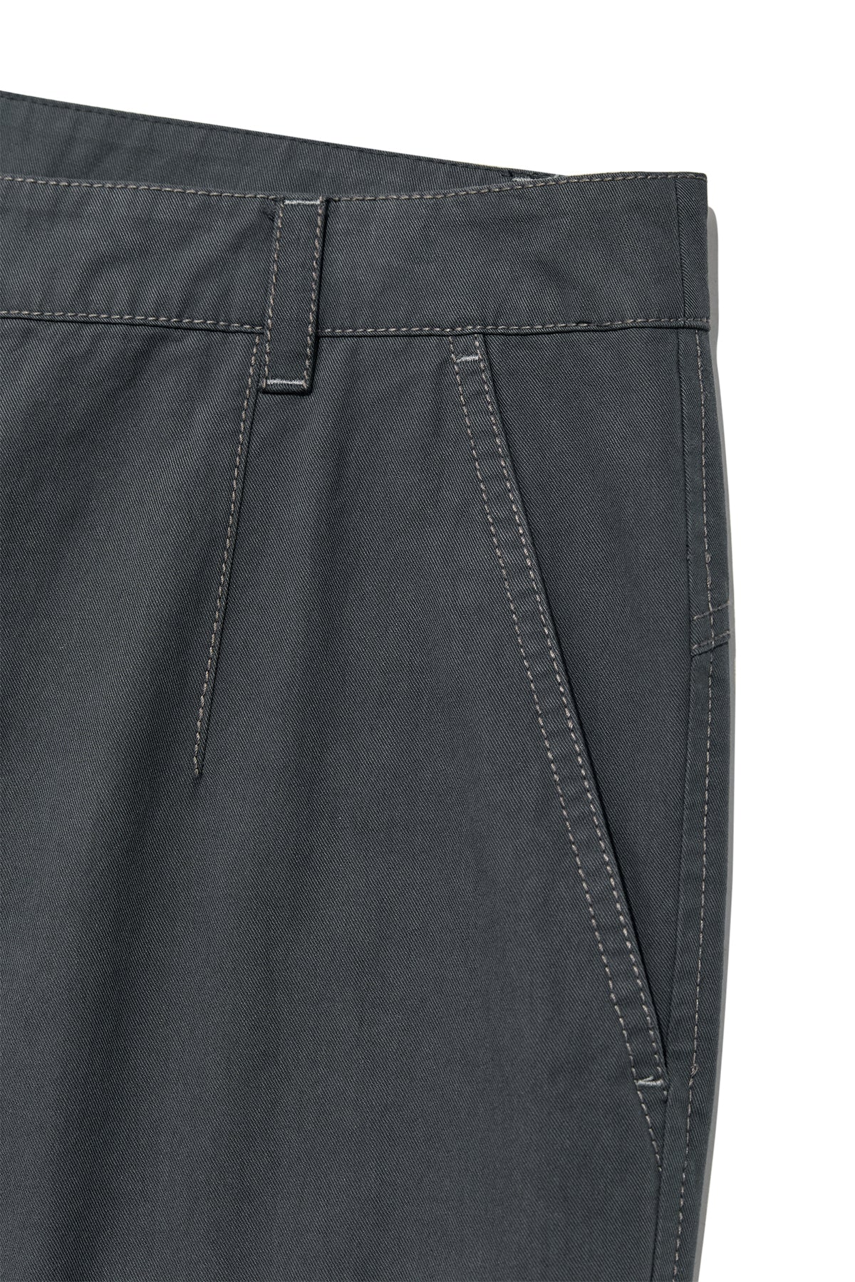 [matinkim] OUT POCKET COTTON CARGO PANTS FOR MEN IN SMOKE BLUE