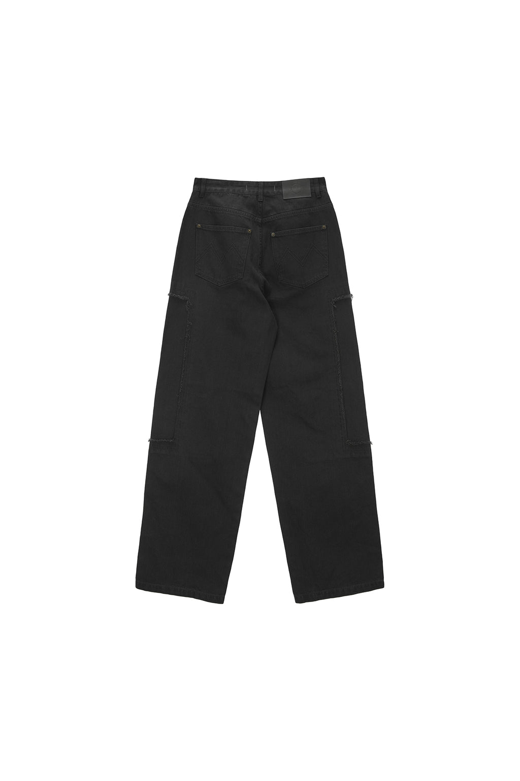 Matinkim Double Knee Cotton Denim Pants For Men IN Charcoal