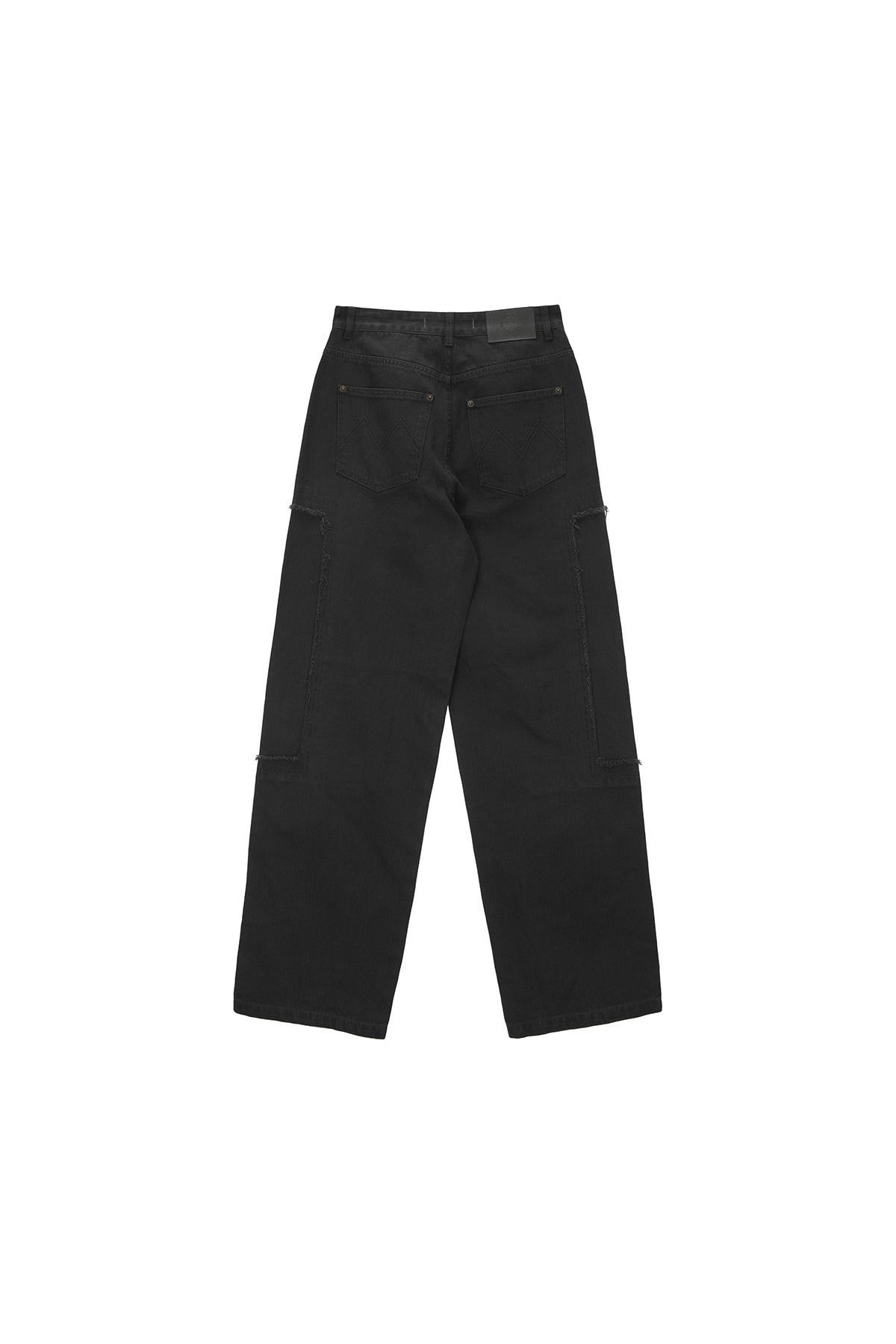 Matinkim Double Knee Cotton Denim Pants For Men IN Charcoal