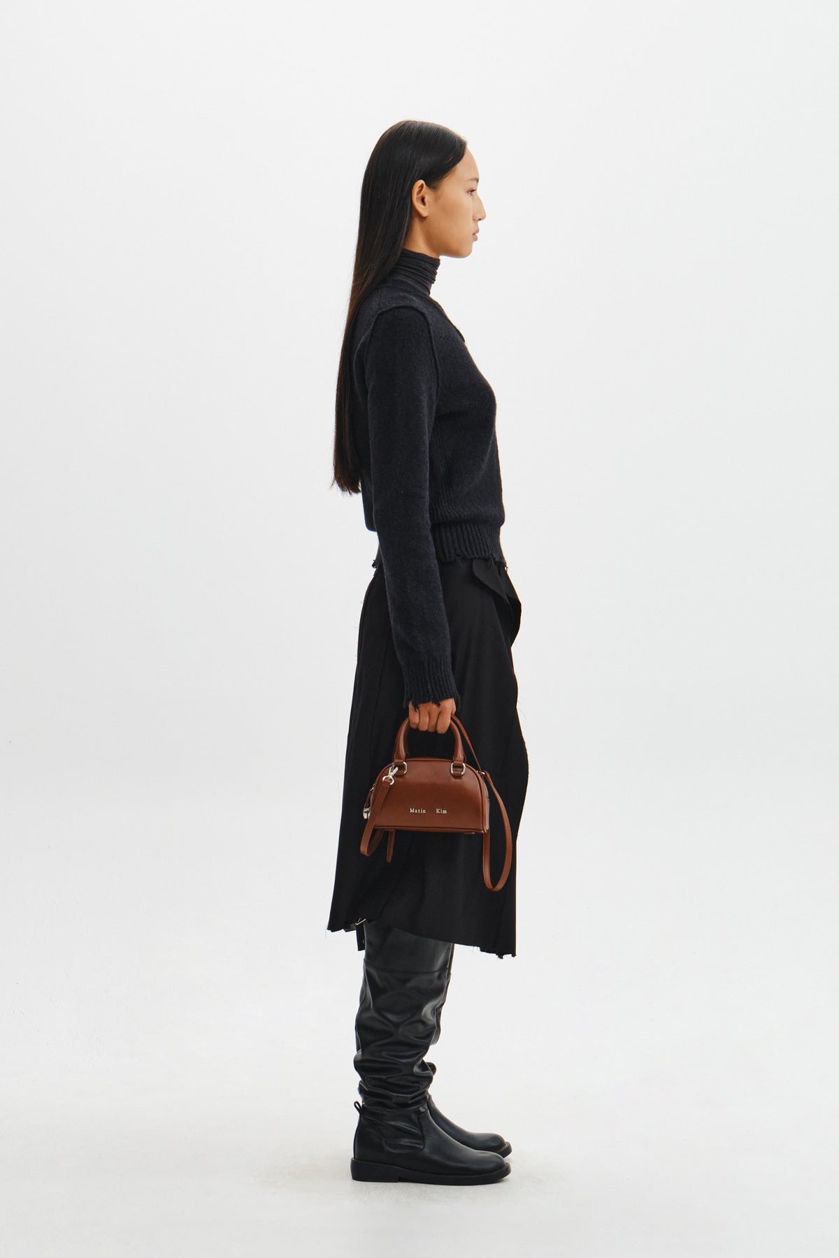 Matinkim Halfmoon Baby Bowling Bag IN Brown