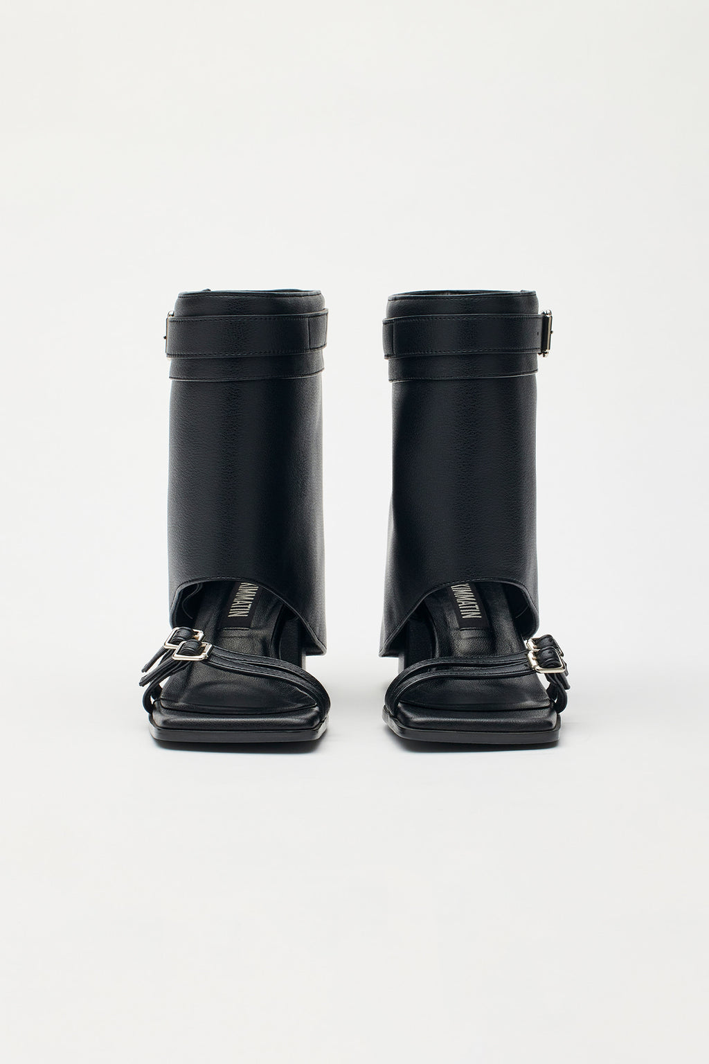 Matinkim Matin Kim Layered Sandal Ankle Boots IN Black