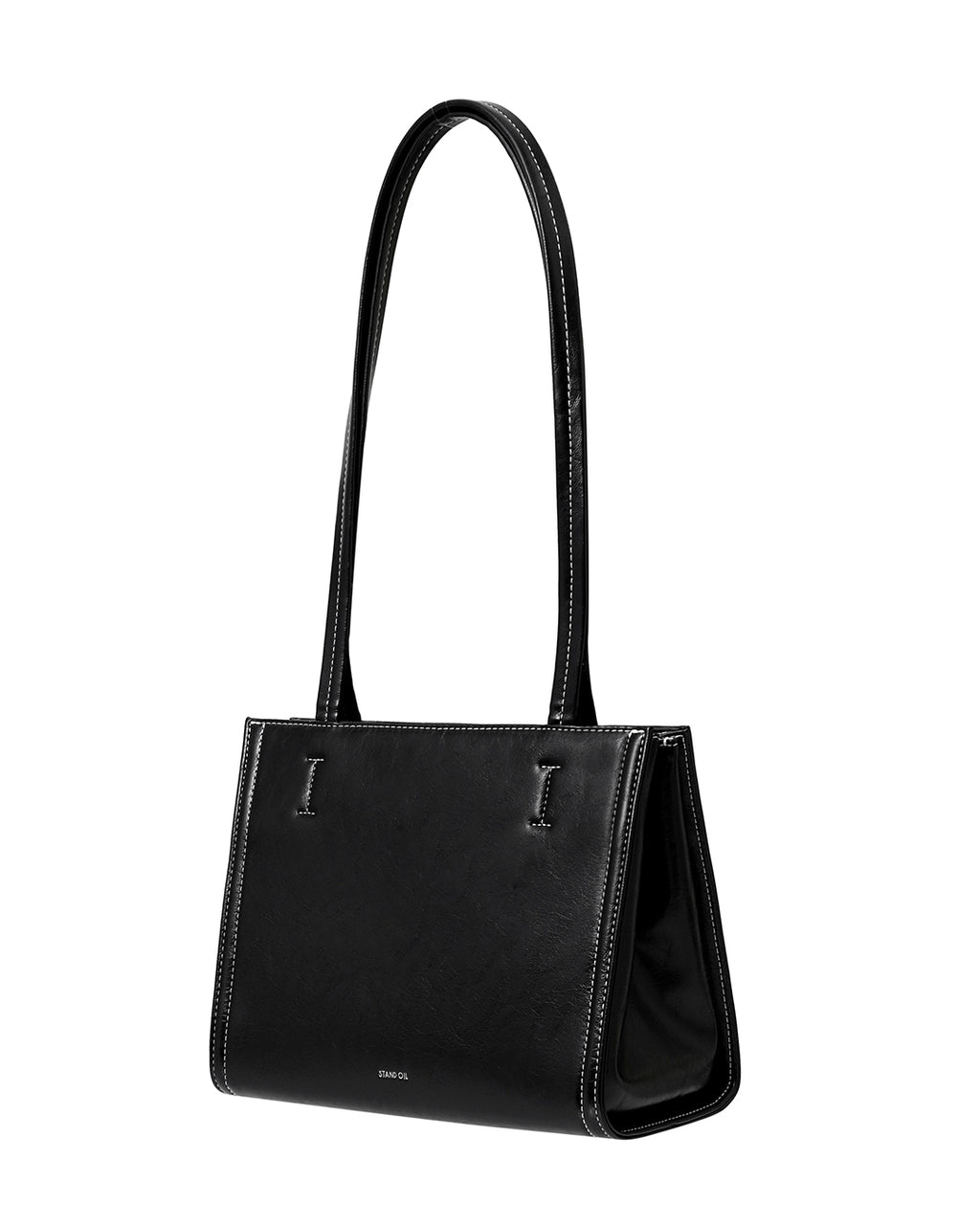 Mini Oblong Bag in Stitch Black
