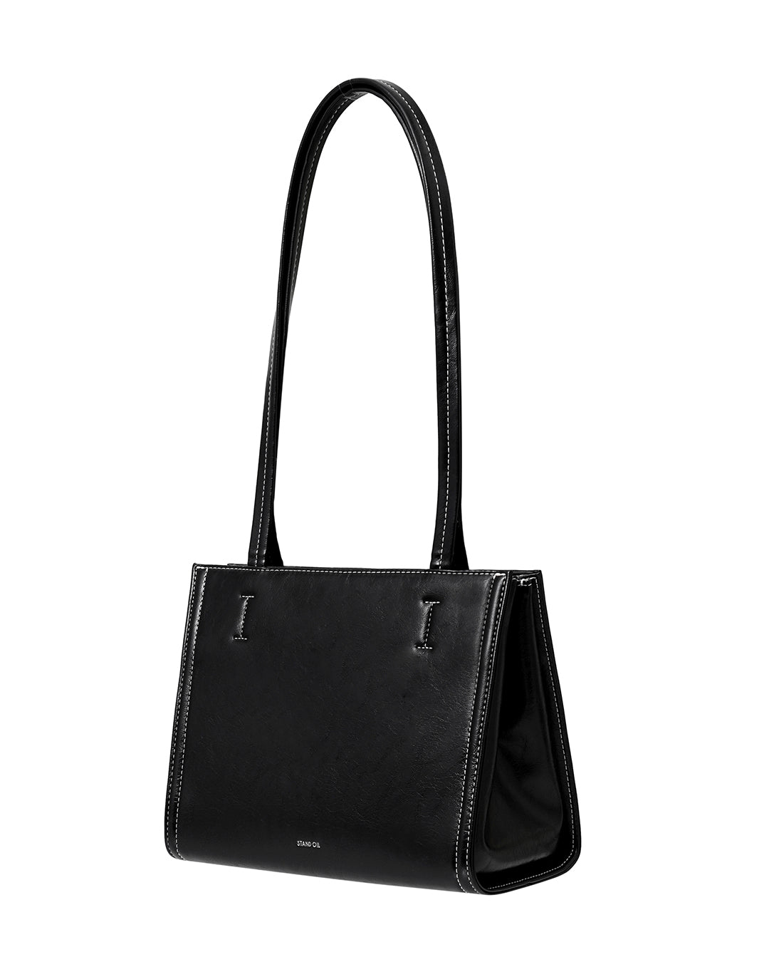 Mini Oblong Bag in Stitch Black