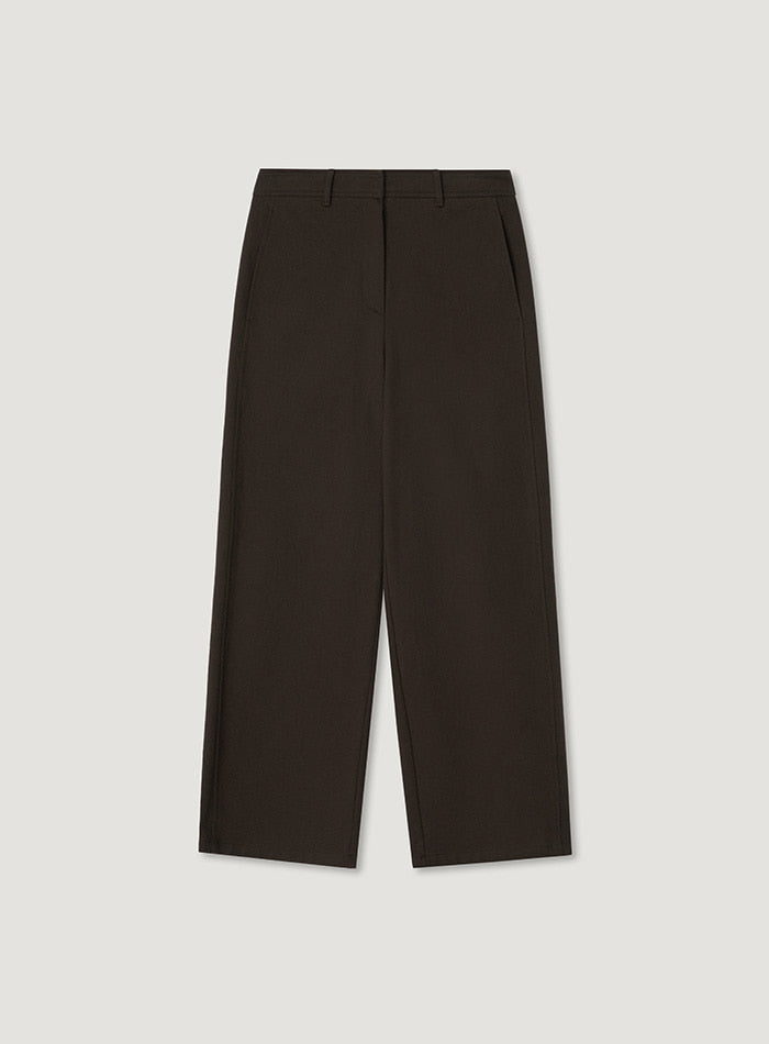 Mango Maniplease Rio Cotton Pants Brown
