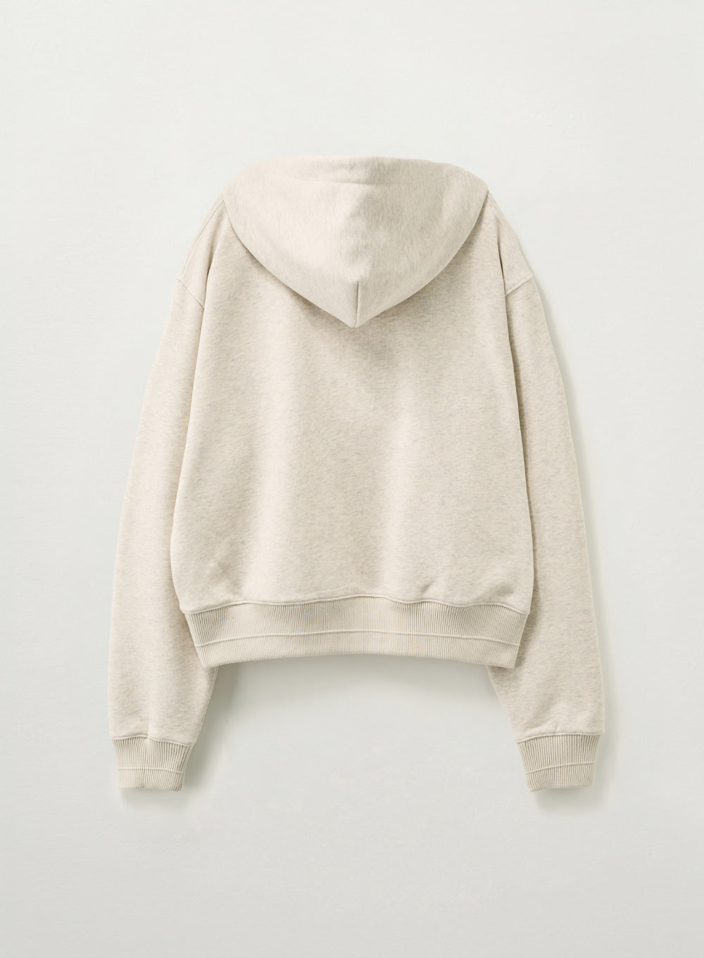 [satur] (W) Loren Small Logo Rivet Hoodie - Oatmeal