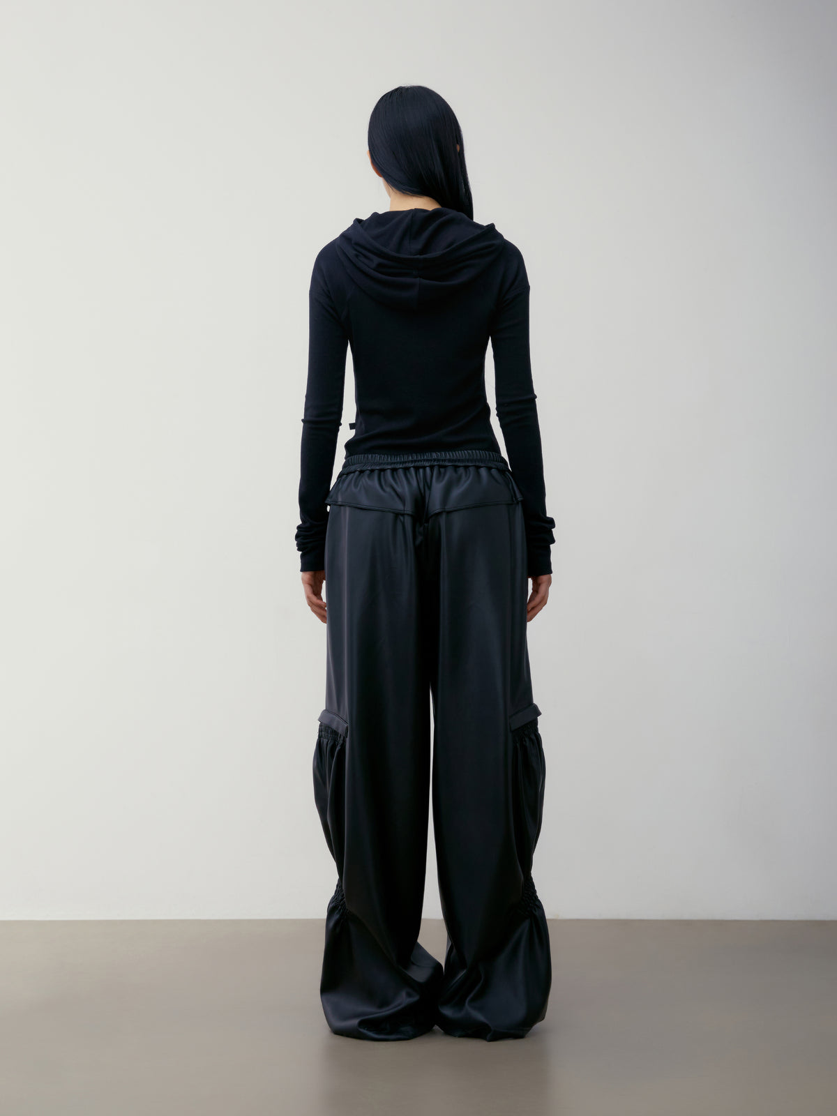 Low Classic Button Up Hoodie 2 Black