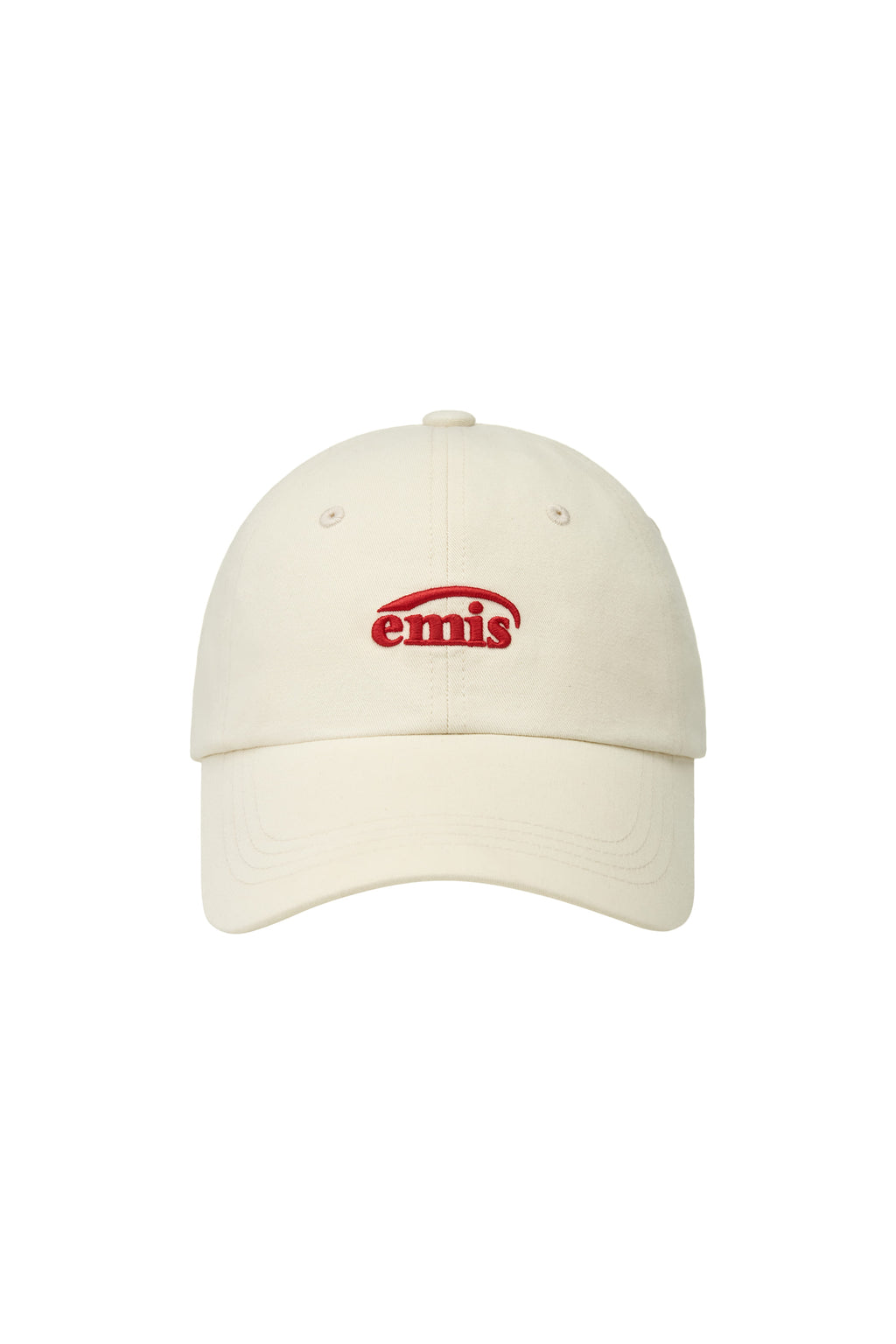 Emis Small Logo Ball Cap-Cream