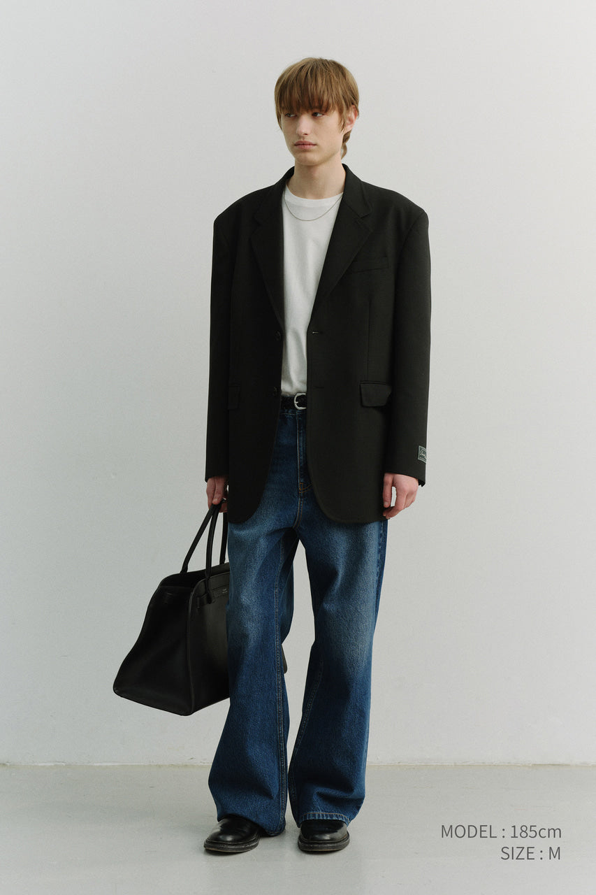 Dunst Semi Flared Jeans Classic Blue
