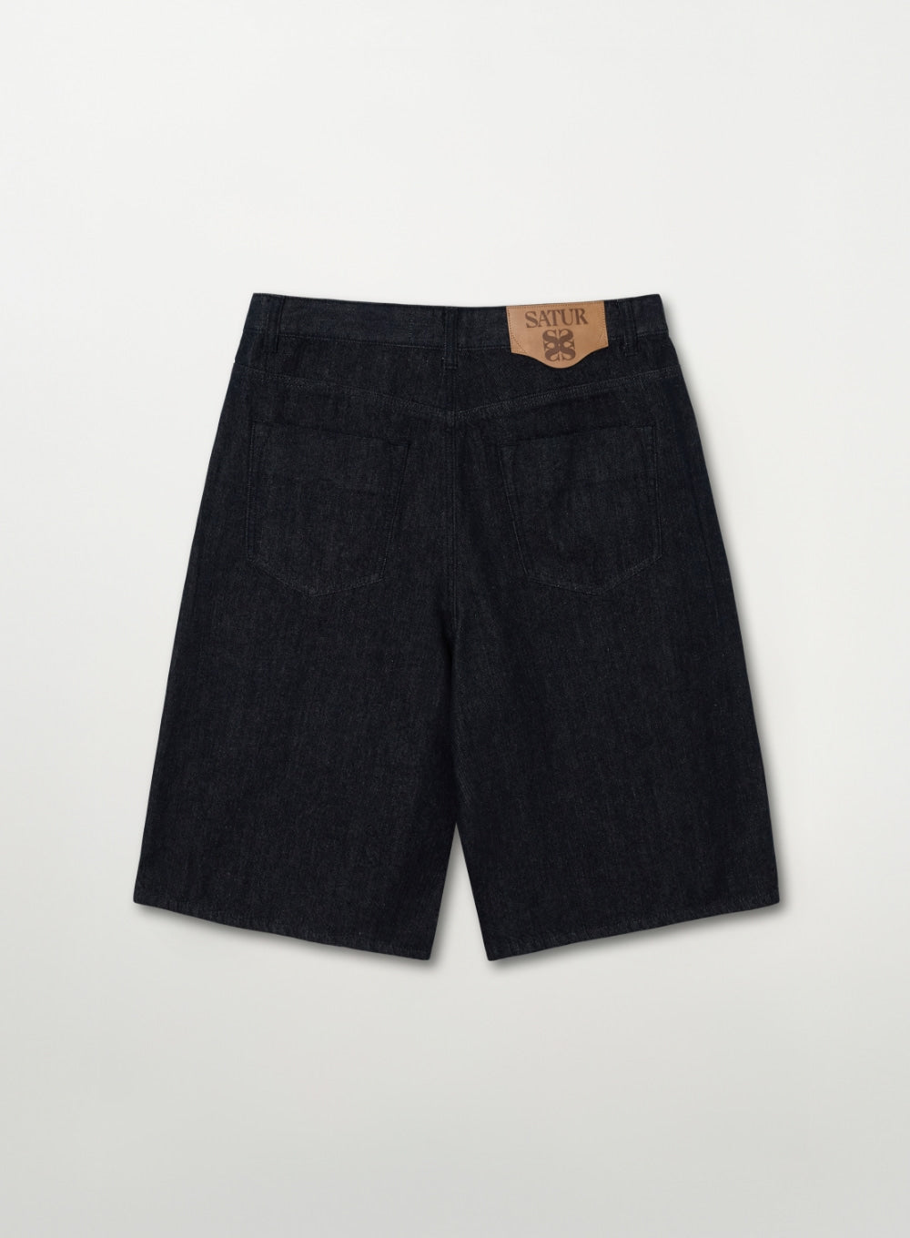Satur Pleats Bermuda Indigo Denim Shorts - Indigo