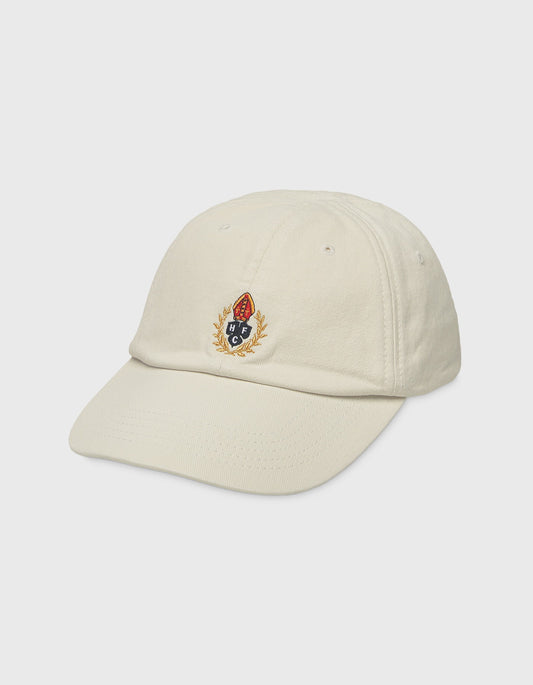 CREST TWILL WASHED CAP / White