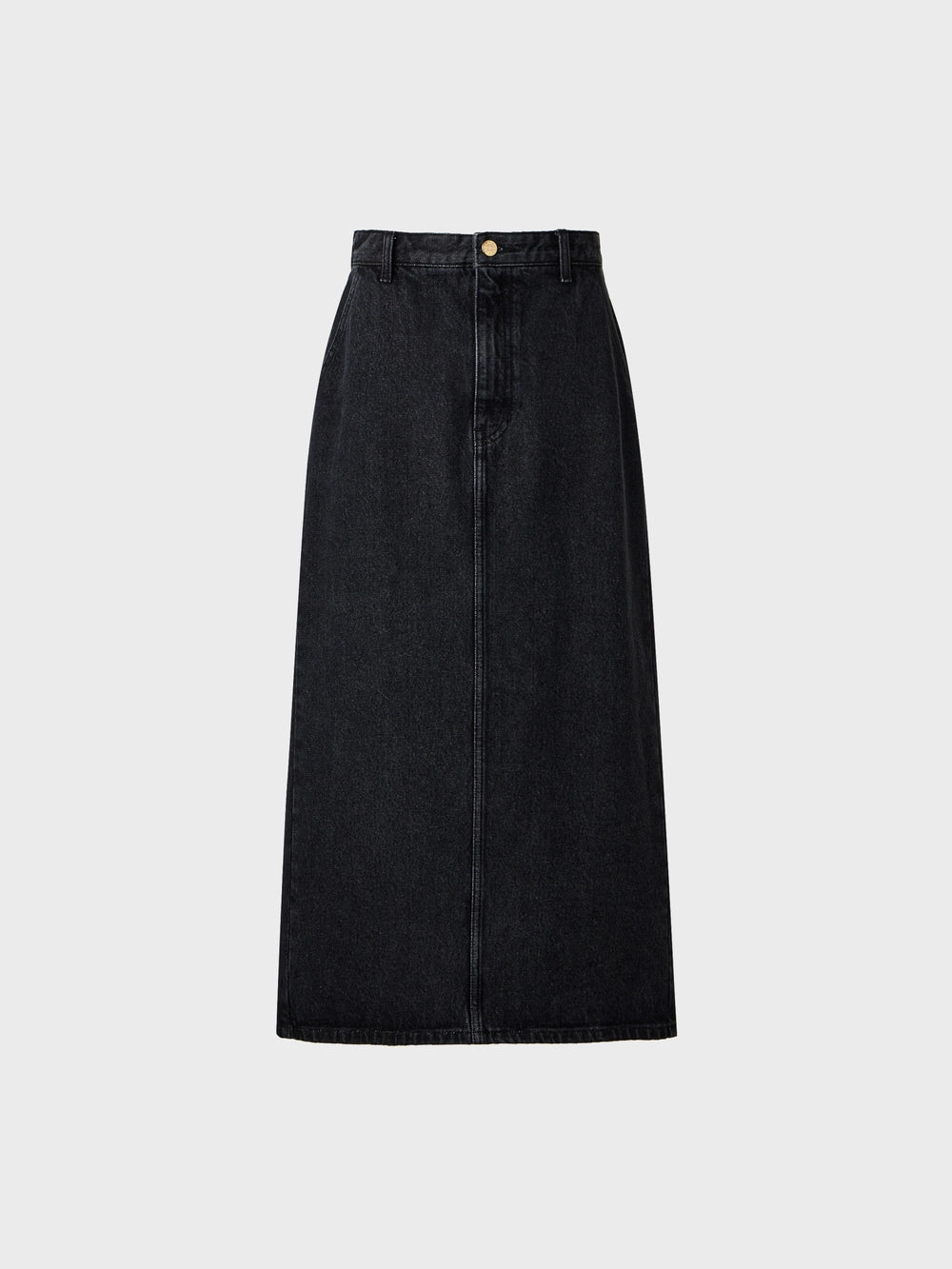 EENK Classic A-Line Denim Skirt - Denim Black