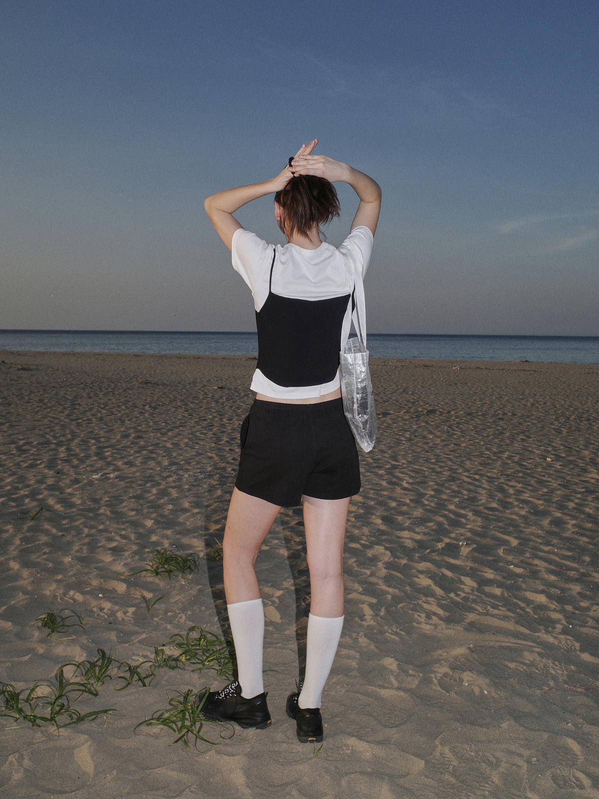 Low Classic Organic Silket Banding Shorts Black