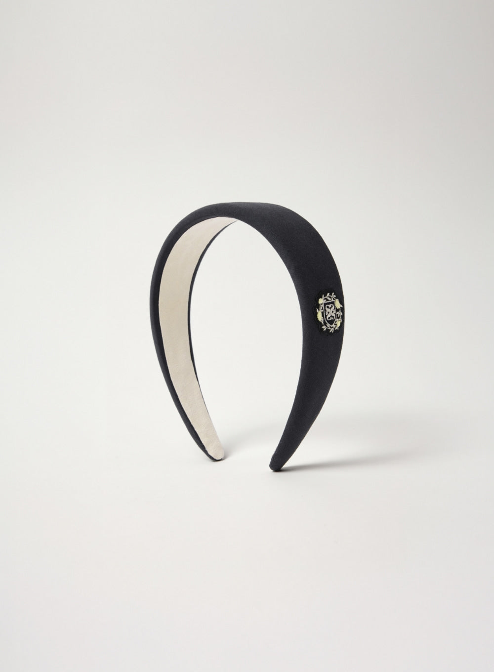 Satur Crest Logo Hairband - Charcoal