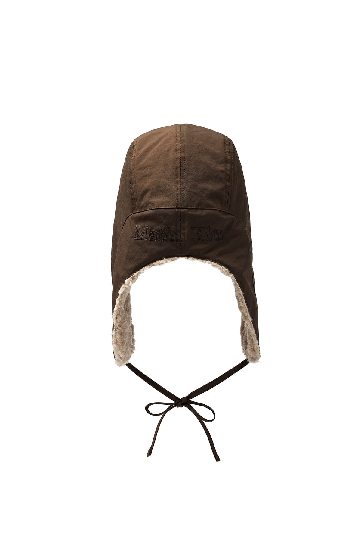 [matinkim] MATIN REVERSIBLE TROOPER HAT IN BROWN