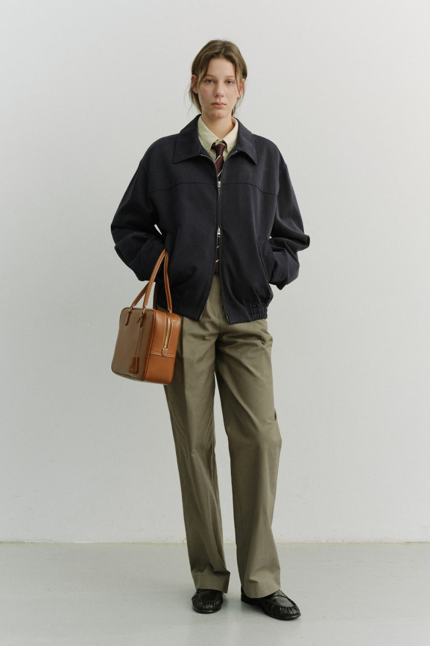 Dunst Pleated Chino Slacks Khaki