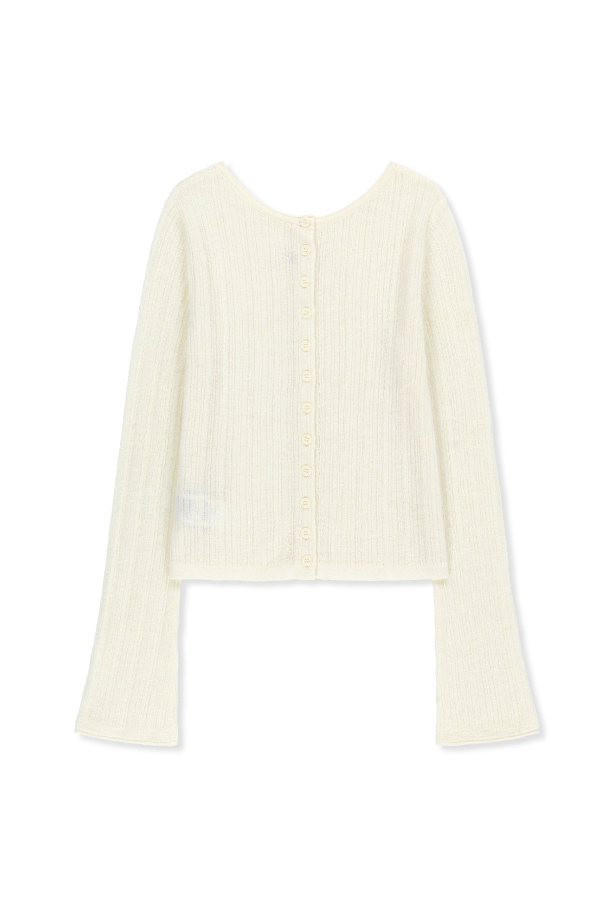 Matinkim Two Way Texture Knit Top IN Ivory