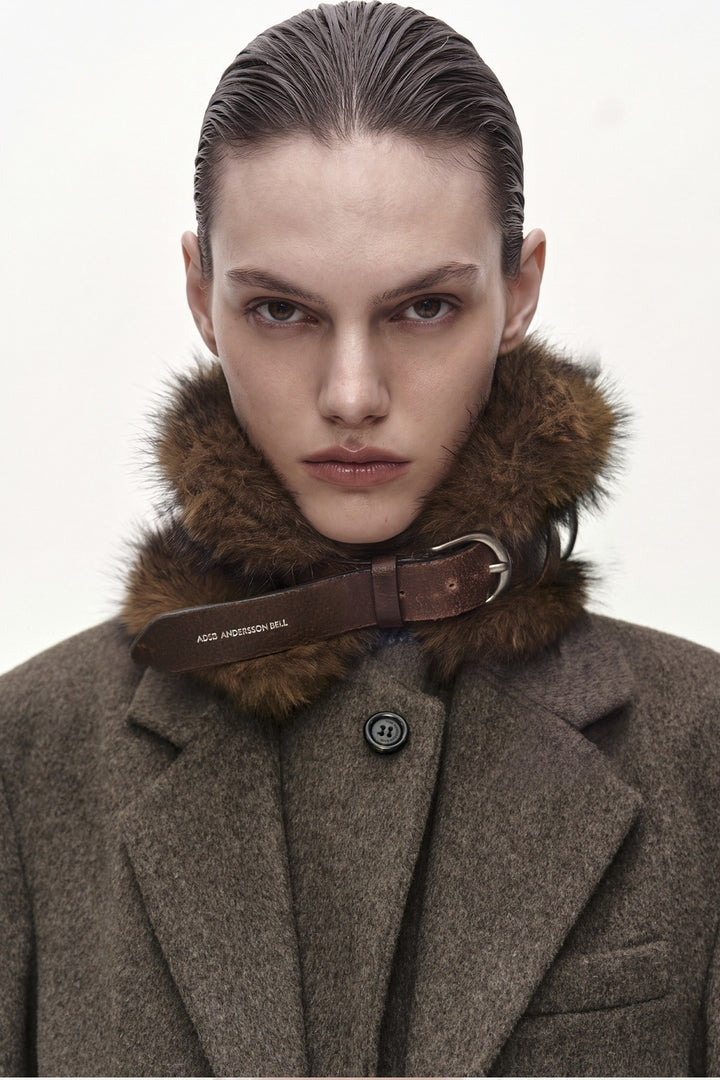 Andersson Bell Belted Fur Short Muffler