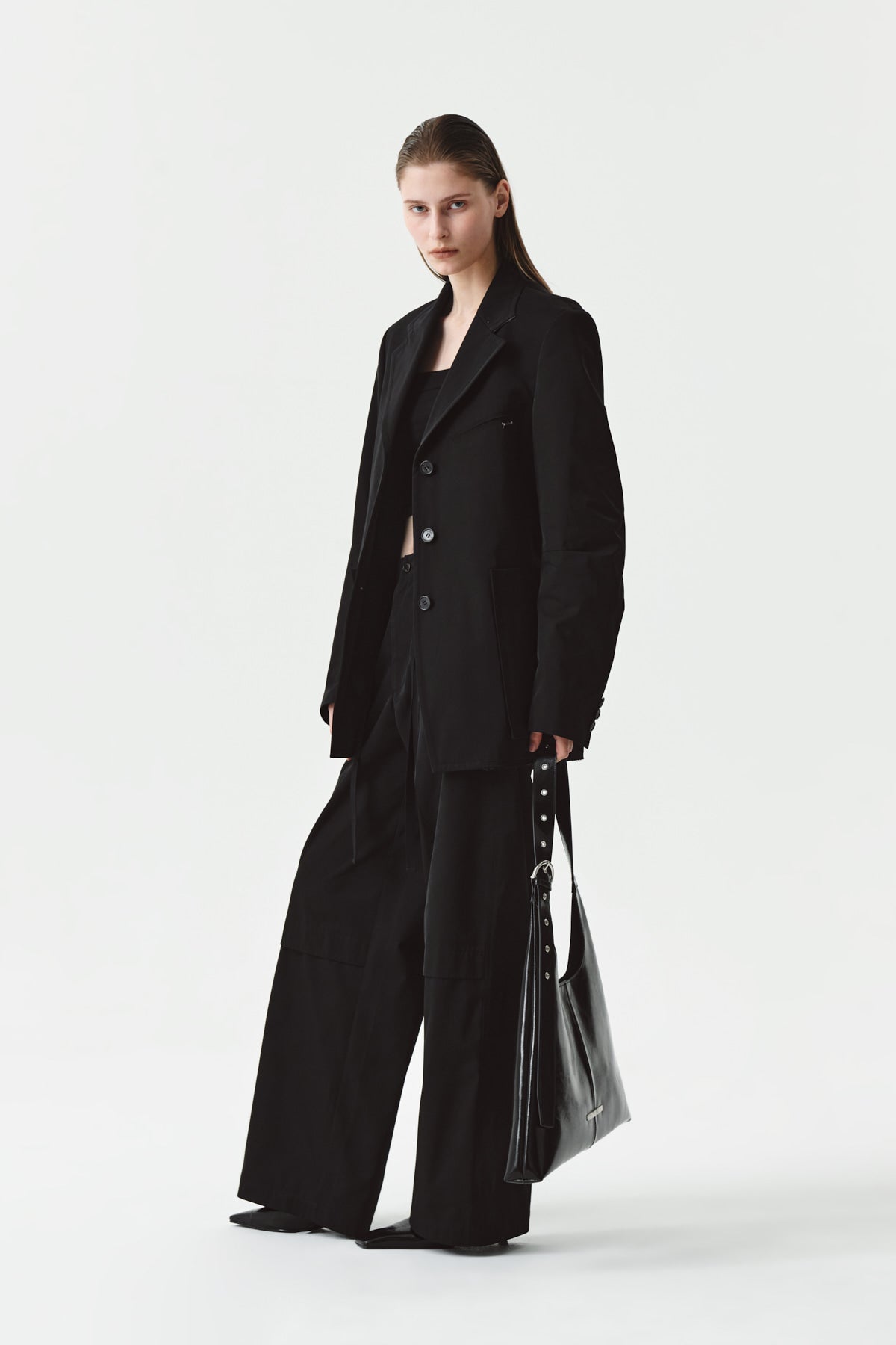 Matinkim String Banding Pocket Trouser IN Black
