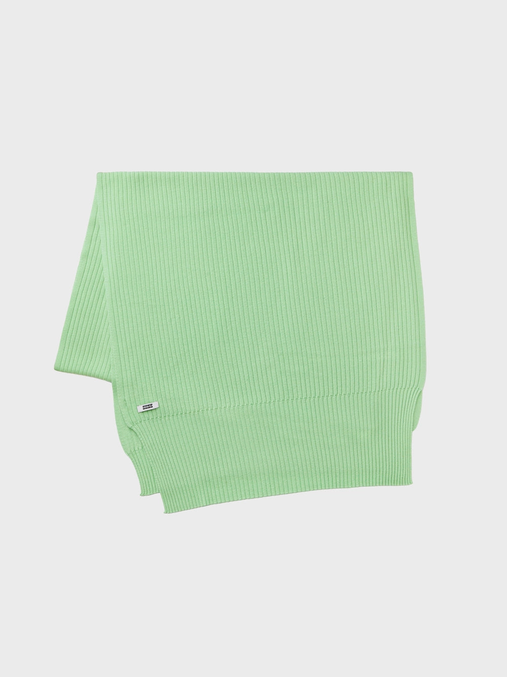 EENK Logo Label Rib Muffler - Green