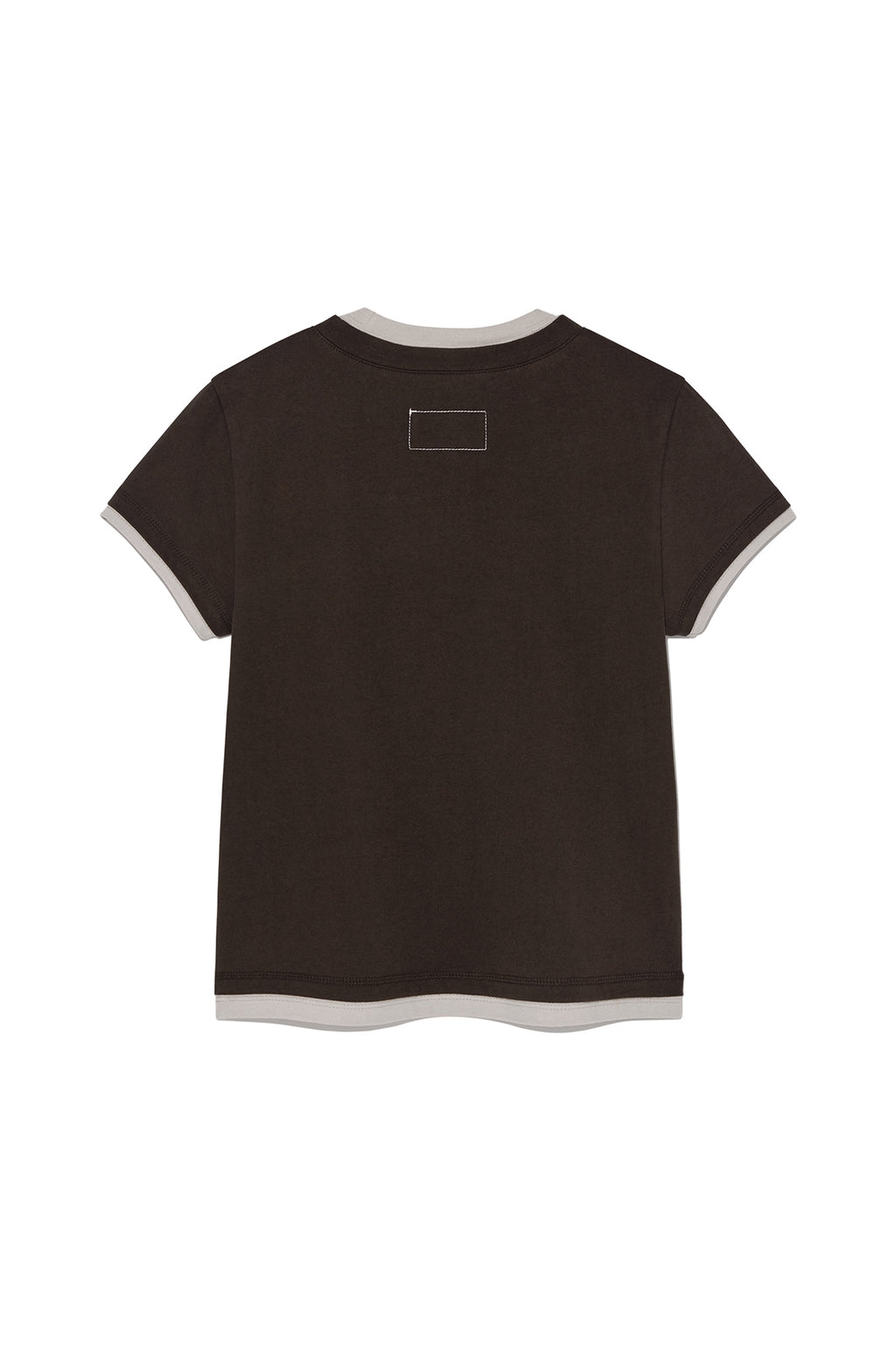 Matinkim Color Point Layered Top For Women IN Brown