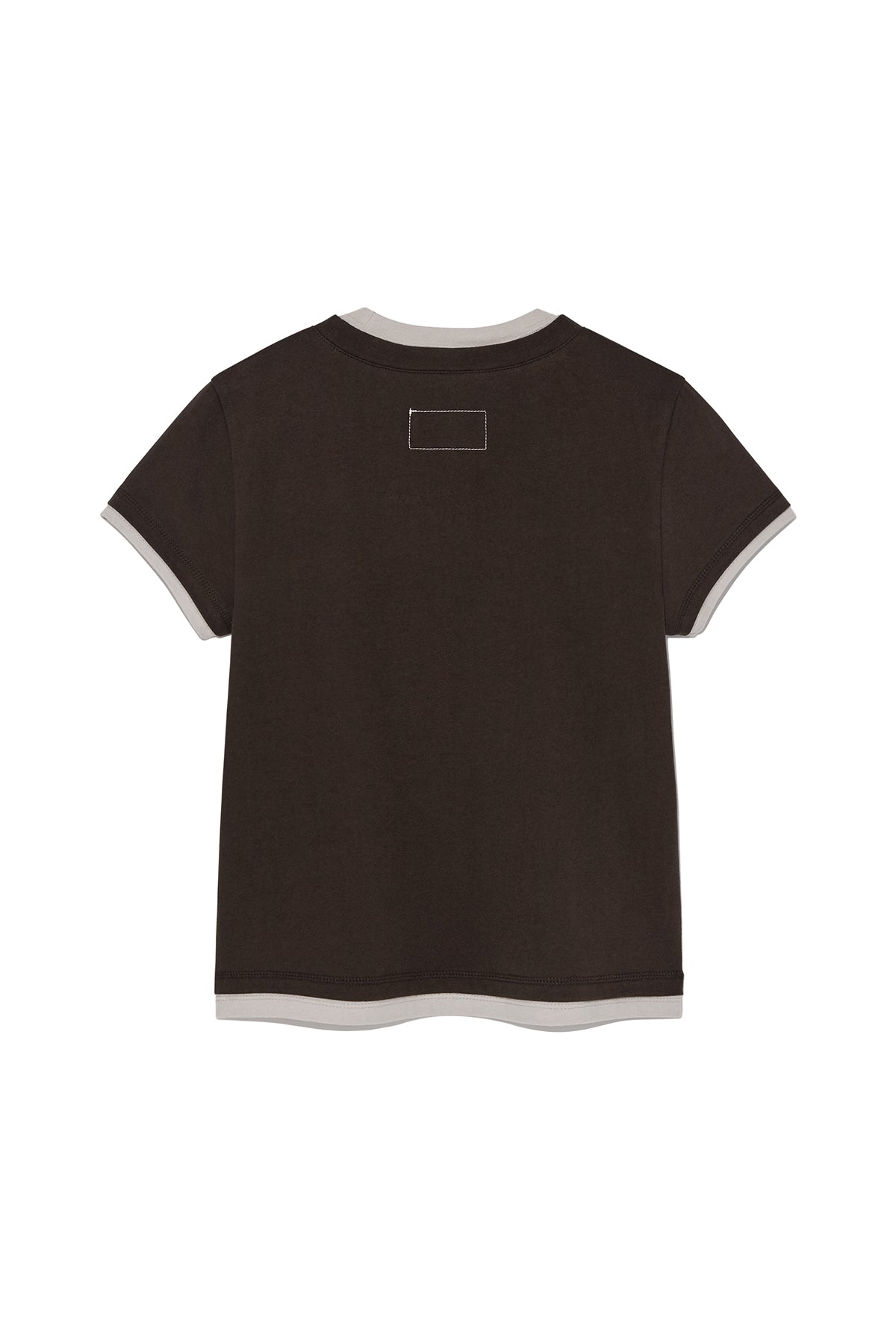 Matinkim Color Point Layered Top For Women IN Brown