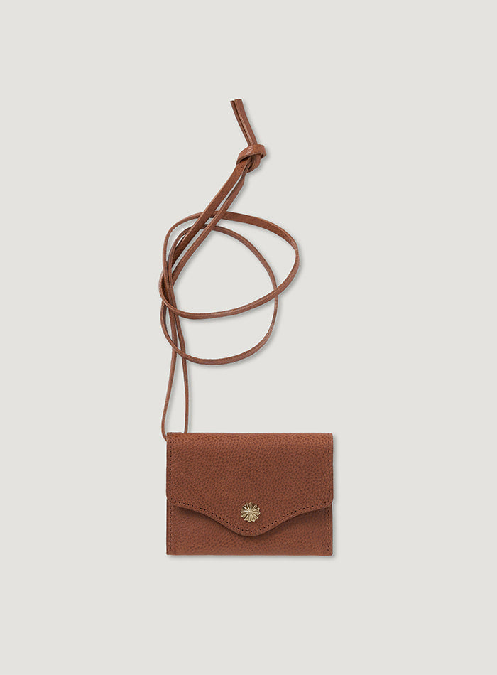 Mango Maniplease Concho Card Wallet Tan