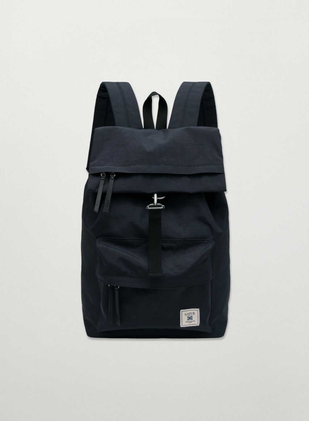 Satur Nylon Washed Backpack - Navy
