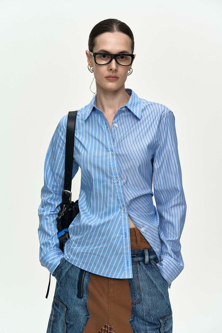 Andersson Bell Breeze Striped Twist-Tuck Shirt
